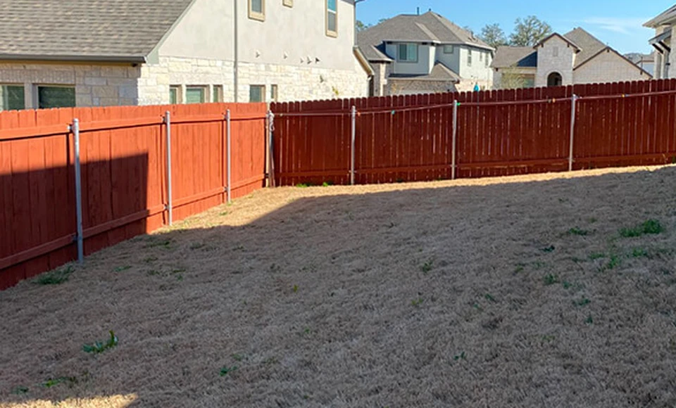 Drought-Stricken Brown Lawn to Emerald Synthetic Turf - Before